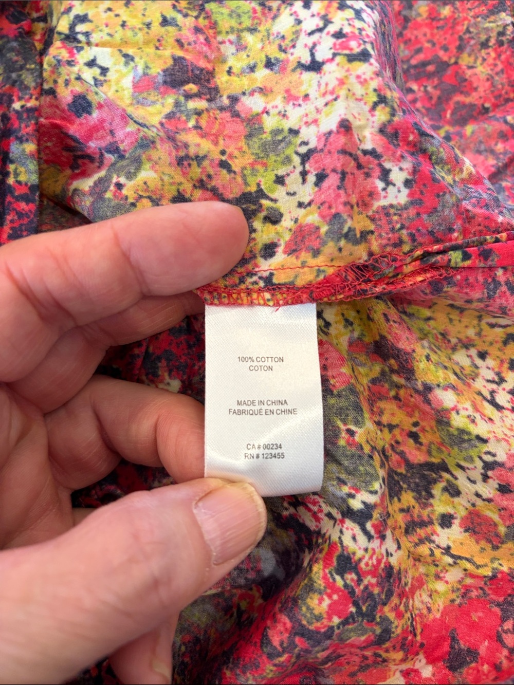 Liberty of London Red Multi-Color Floral-Print Button Down Shirt - Picture 10 of 11